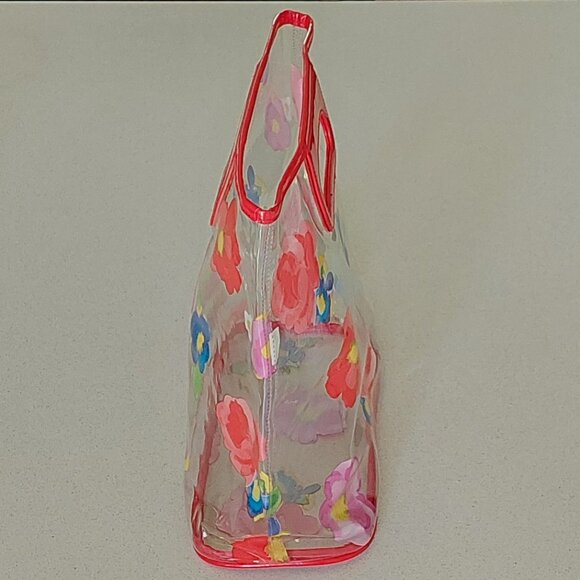 Clear Plastic Floral Carry Purse/Tote - Picture 2 of 7